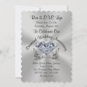 Cartes d'invitation pour les Noces de Diamant, VOT