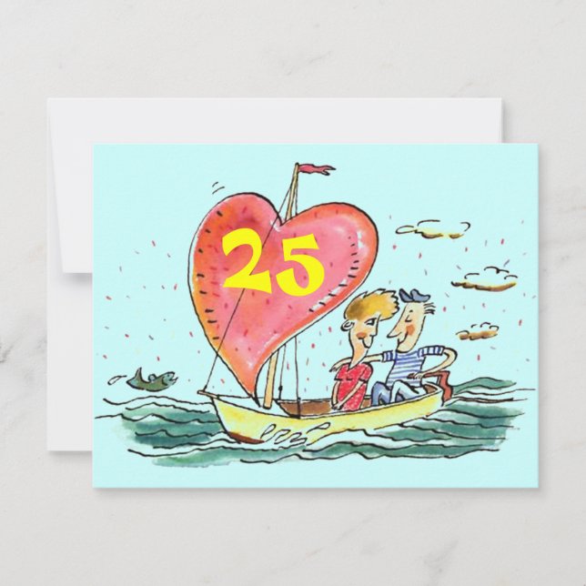 CARTES D'INVITATION POUR LES VINGT-CINQ ANS DE MAR (Devant)