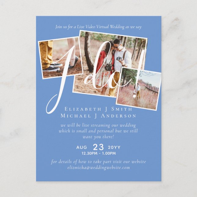 Cartes d'invitation pour mariage ou enterrement de (Devant)