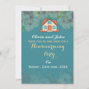 Cartes d'invitation pour pendaison de crémaillère