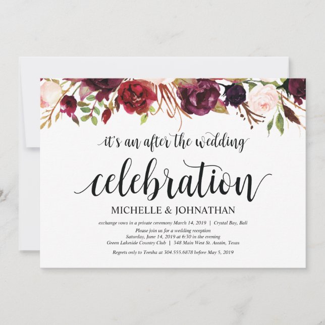 Cartes d'invitation pour réception de mariage cham (Devant)