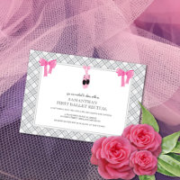 Cartes d'invitation pour récital de ballet