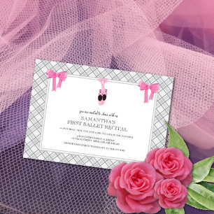 Cartes d'invitation pour récital de ballet