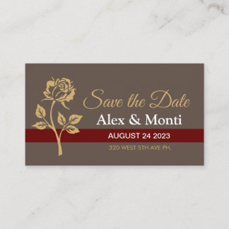 Cartes d'invitation pour réserver la date