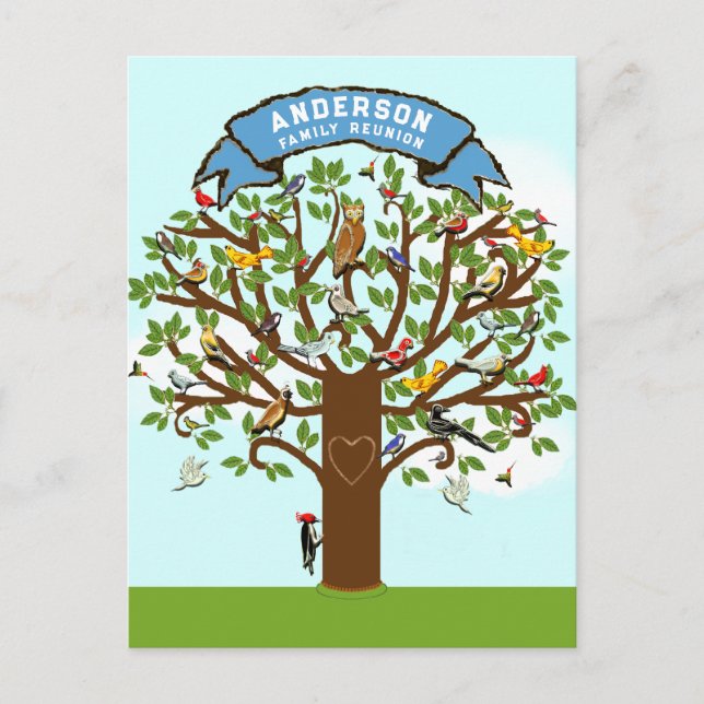 Cartes d'invitation pour réunion de famille (Devant)