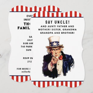 Cartes d'invitation pour réunion de famille