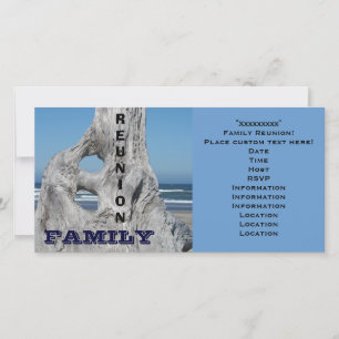 Cartes d'invitation pour réunion de famille Plage