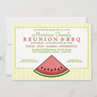 Cartes d'invitation pour réunion de famille tranch