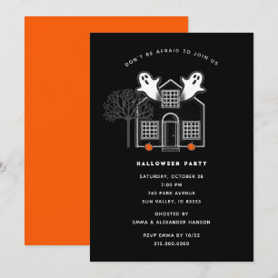 Cartes d'invitation pour soirée Halloween