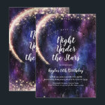 Cartes d'invitation pour Soirée sous les étoiles<br><div class="desc">Cartes d'invitation pour Soirée sous les étoiles. Ce design polyvalent peut être utilisé pour les anniversaires, les bals de promo, les douches de mariée ou toute autre fête que vous souhaitez. Il est créé avec un fond de galaxie mystique avec des paillettes qui scintillent partout. Des fournitures de fête supplémentaires...</div>