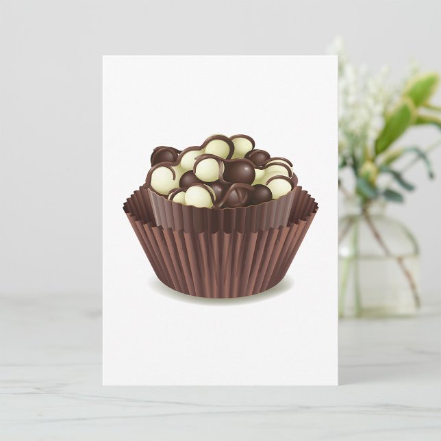 Cartes d'invitation pour tasse de chocolats (Créateur téléchargé)