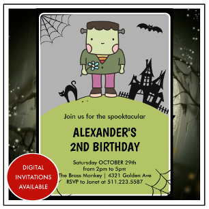 Cartes d'invitation pour un 2ème anniversaire Hall