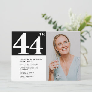 Cartes d'invitation pour un 44ème anniversaire ave