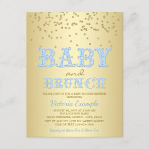 Cartes d'invitation pour un brunch de baby shower