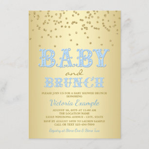 Cartes d'invitation pour un brunch de baby shower