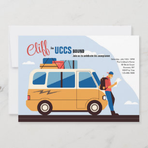 Cartes d'invitation pour un garçon qui part au col