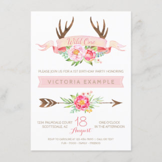 Cartes d'invitation pour un premier anniversaire T