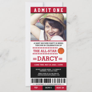 Cartes d'invitation pour une baby shower sur le th