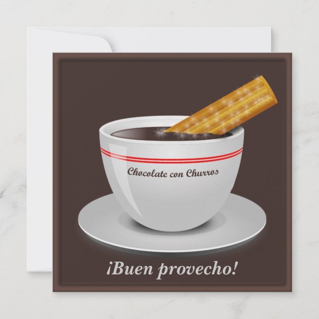 Cartes d'invitation pour une fête au Chocolat et C (Devant)