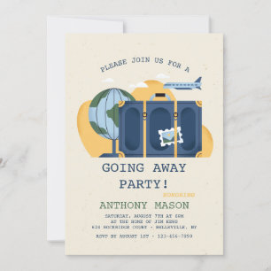 Cartes d'invitation pour une fête d'adieu