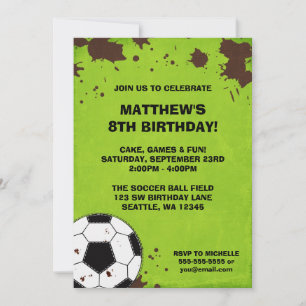 Cartes d'invitation pour une fête d'anniversaire a
