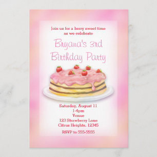 Cartes d'invitation pour une fête d'anniversaire a