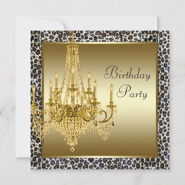 Cartes d'invitation pour une fête d'anniversaire a (Devant)