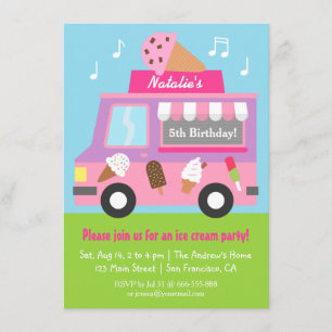 Cartes d'invitation pour une fête d'anniversaire a