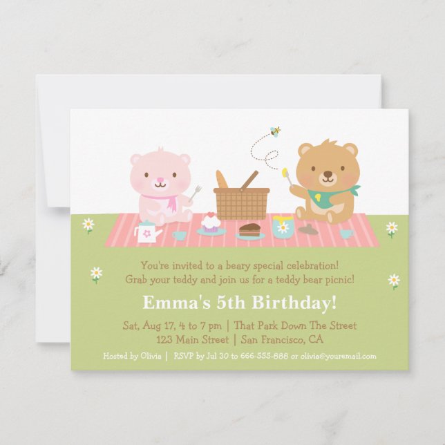 Cartes d'invitation pour une fête d'anniversaire a (Devant)
