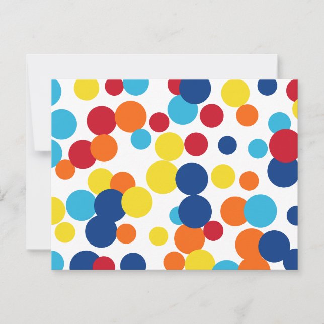 Cartes d'invitation pour une fête d'anniversaire a (Devant)