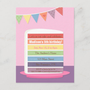 Cartes d'invitation pour une fête d'anniversaire a