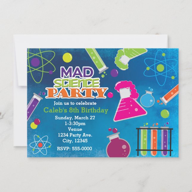 Cartes d'invitation pour une fête d'anniversaire d (Devant)