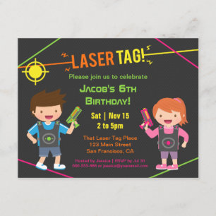 Cartes d'invitation pour une fête d'anniversaire d