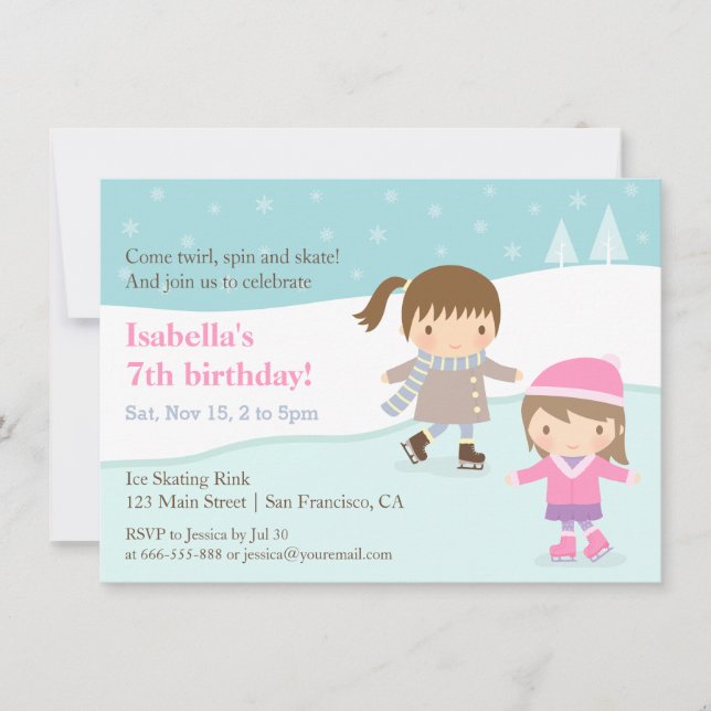 Cartes d'invitation pour une fête d'anniversaire d (Devant)