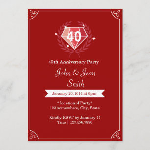 Cartes d'invitation pour une fête d'anniversaire d