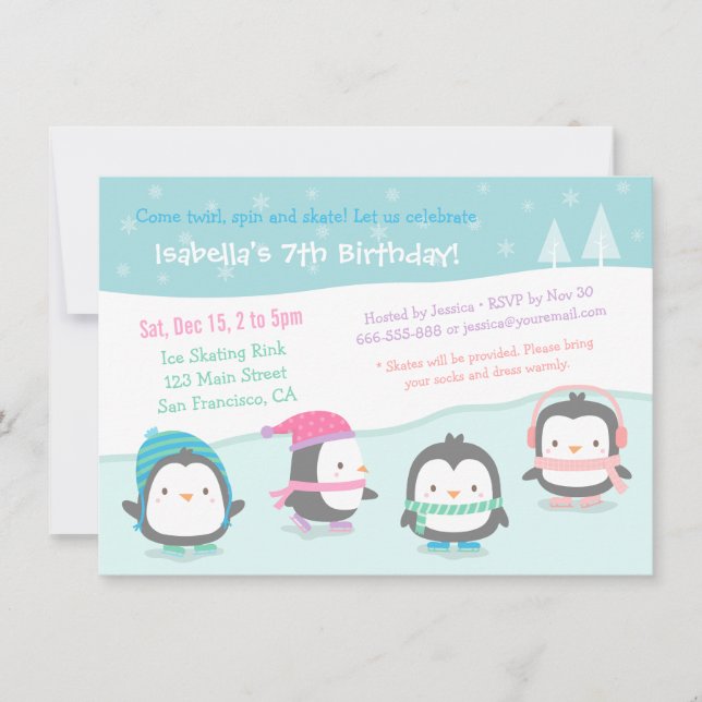 Cartes d'invitation pour une fête d'anniversaire d (Devant)