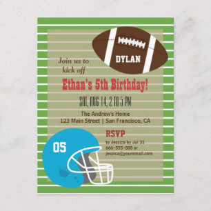 Cartes d'invitation pour une fête d'anniversaire d