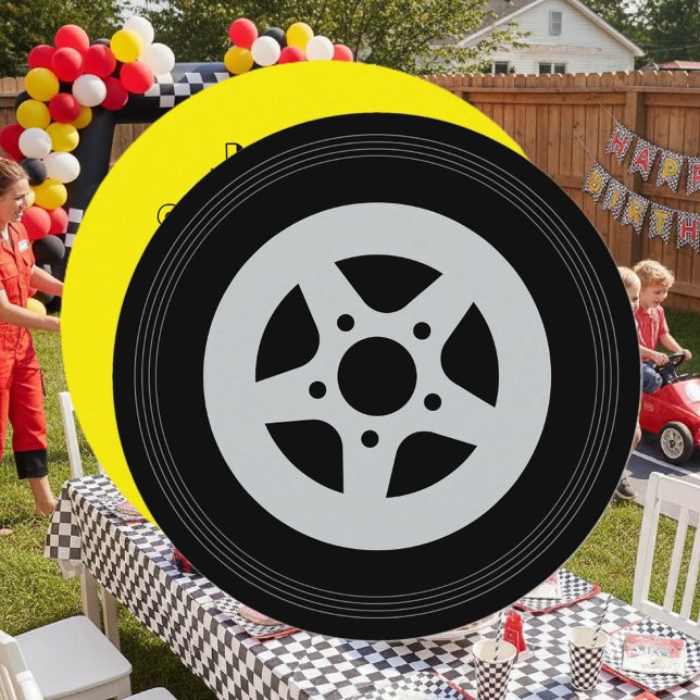 Cartes d'invitation pour une fête d'anniversaire d (auto racing Birthday party invitations for kids)
