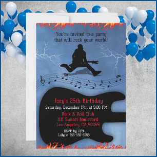 Cartes d'invitation pour une fête d'anniversaire d