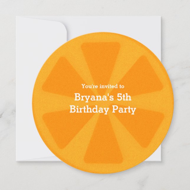 Cartes d'invitation pour une fête d'anniversaire d (Devant)
