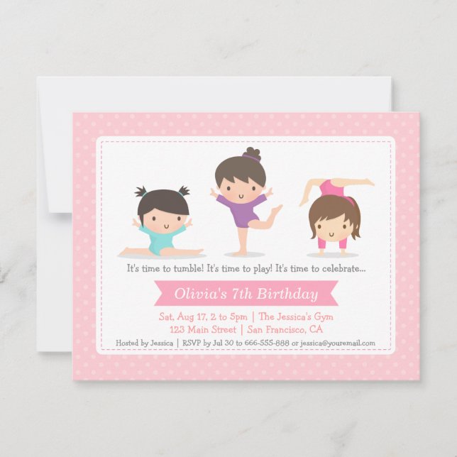 Cartes d'invitation pour une fête d'anniversaire d (Devant)