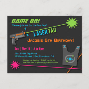 Cartes d'invitation pour une fête d'anniversaire d