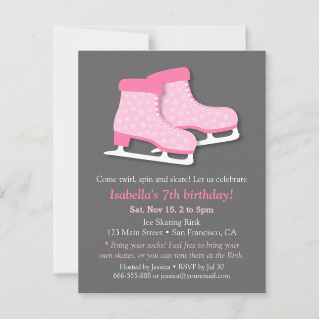Cartes d'invitation pour une fête d'anniversaire d (Devant)