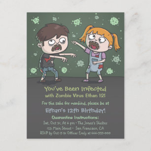 Cartes d'invitation pour une fête d'anniversaire H