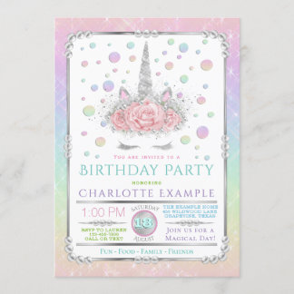 Cartes d'invitation pour une fête d'anniversaire l