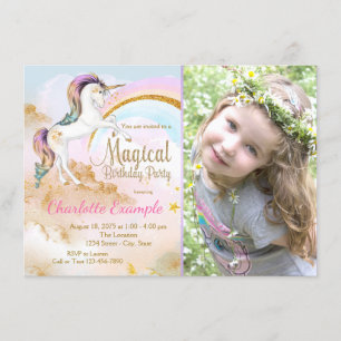 Cartes d'invitation pour une fête d'anniversaire l