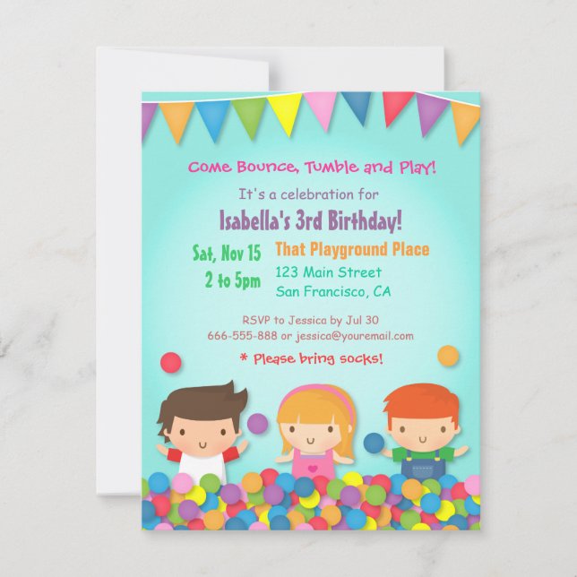 Cartes d'invitation pour une fête d'anniversaire m (Devant)