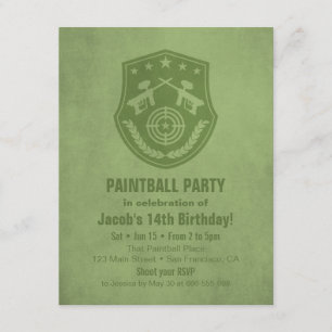 Cartes d'invitation pour une fête d'anniversaire p