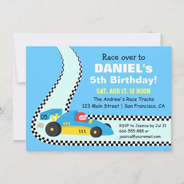 Cartes d'invitation pour une fête d'anniversaire s (Devant)