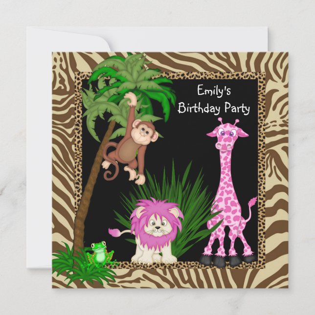 Cartes d'invitation pour une fête d'anniversaire s (Devant)